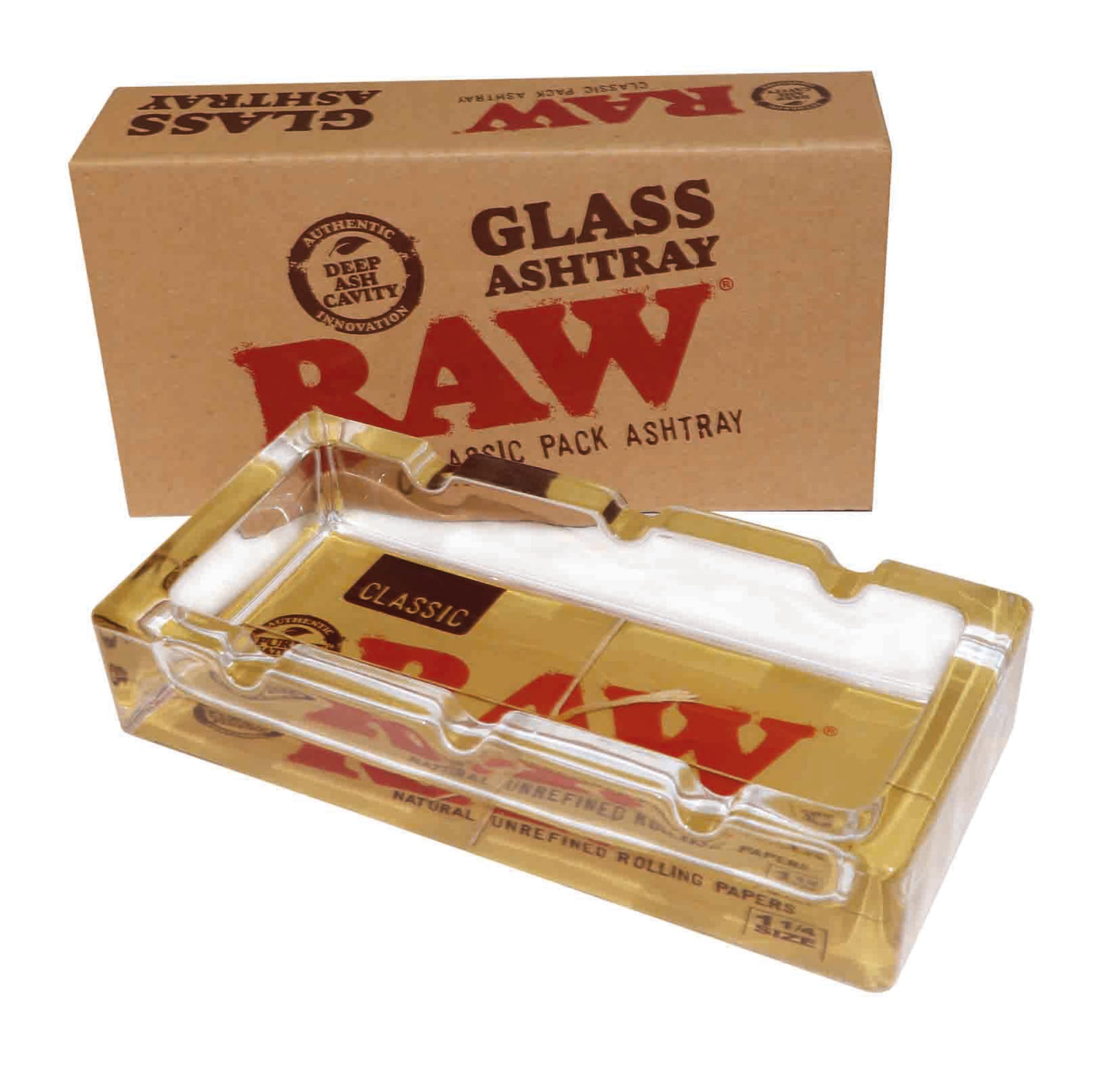 RAW Classic Pack Glass Ashtray