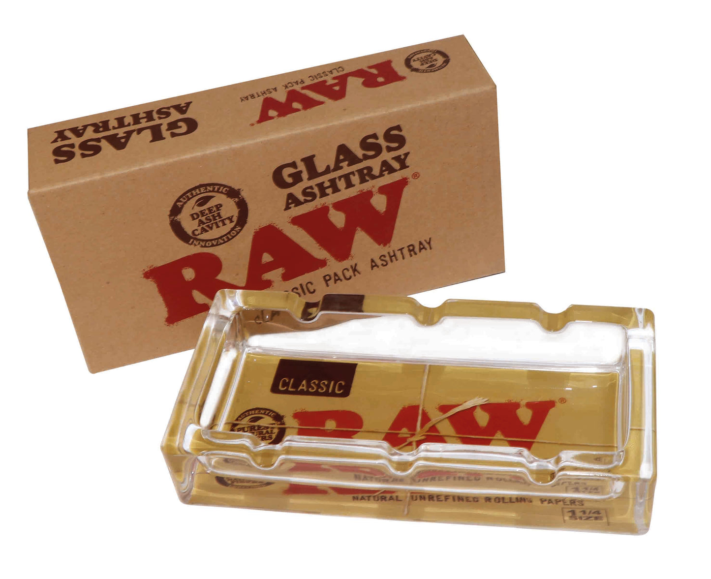 RAW Classic Pack Glass Ashtray