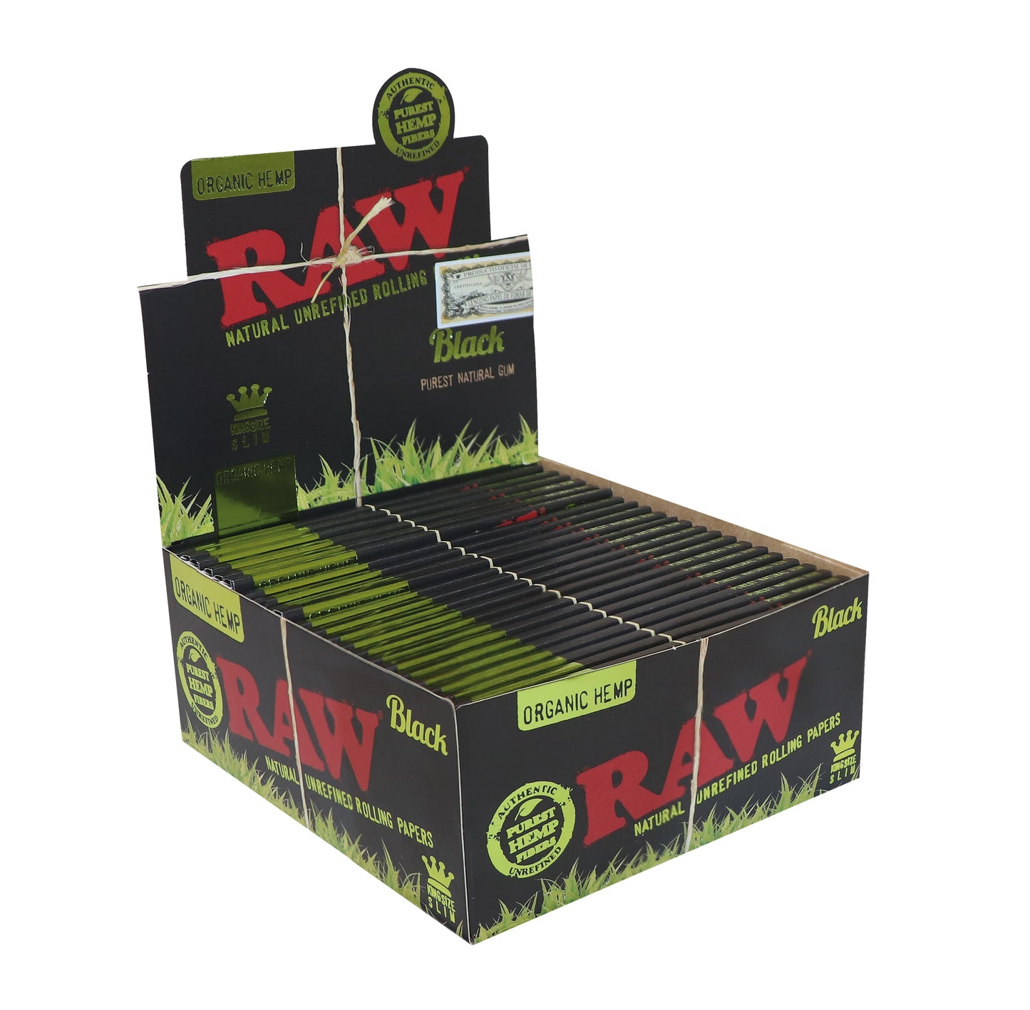 RAW Black Organic Kingsize Slim