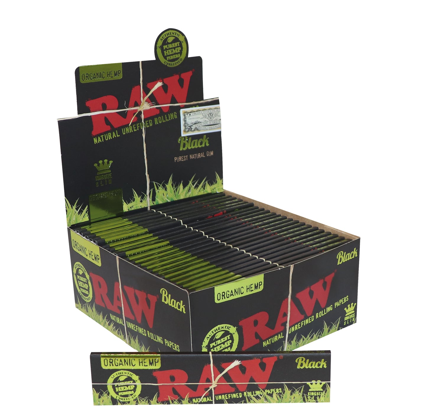 RAW Black Organic Kingsize Slim