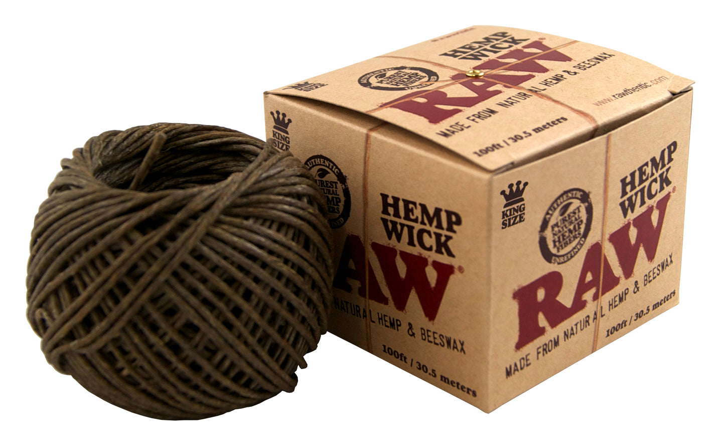 RAW Hemp Wick Ball